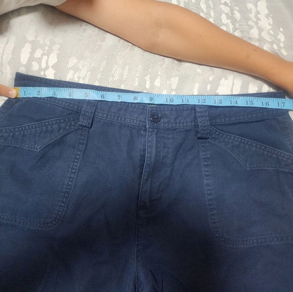 Ralph Lauren Blue Cotton Flat Front Bermuda Shorts - Picture 4 of 6